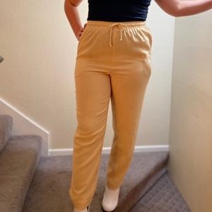 🍋🐥Pastel Yellow Drawstring Pants🐥🍋